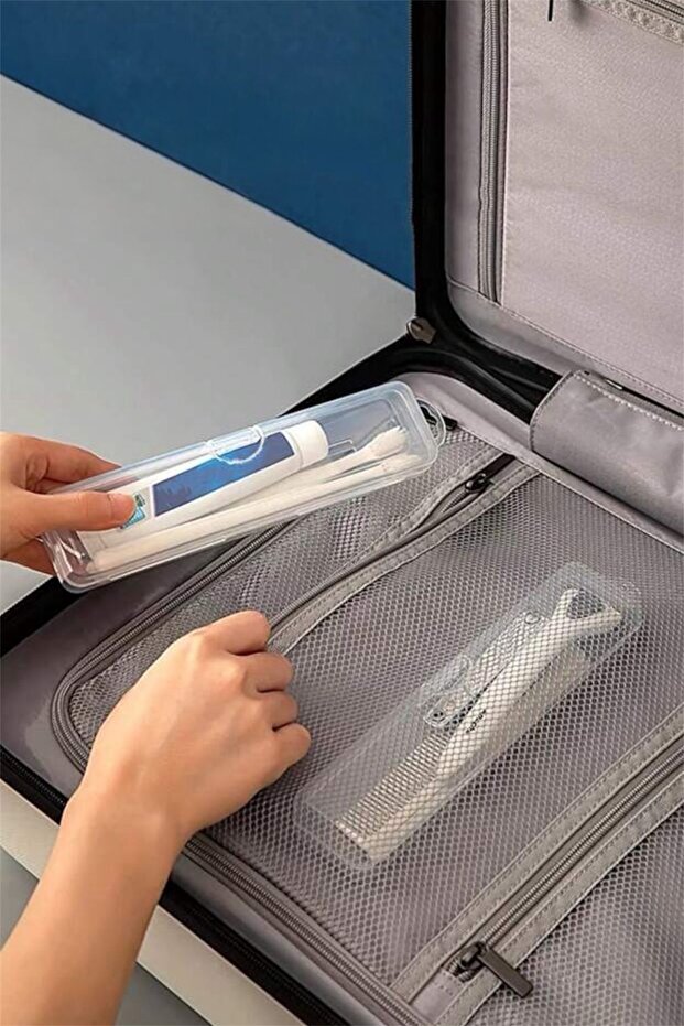 3 Adet Eva Mia Makyaj Organizeri Kalemlik Kalem Diş Fırça Kutusu Makyaj Fırçası Kutusu - 3