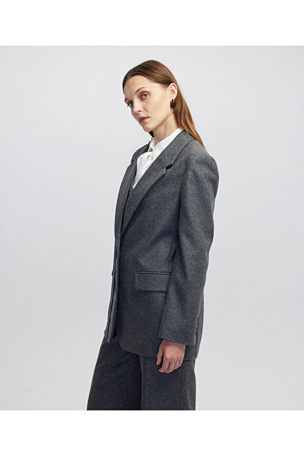 Vatkalı cutout blazer - 3