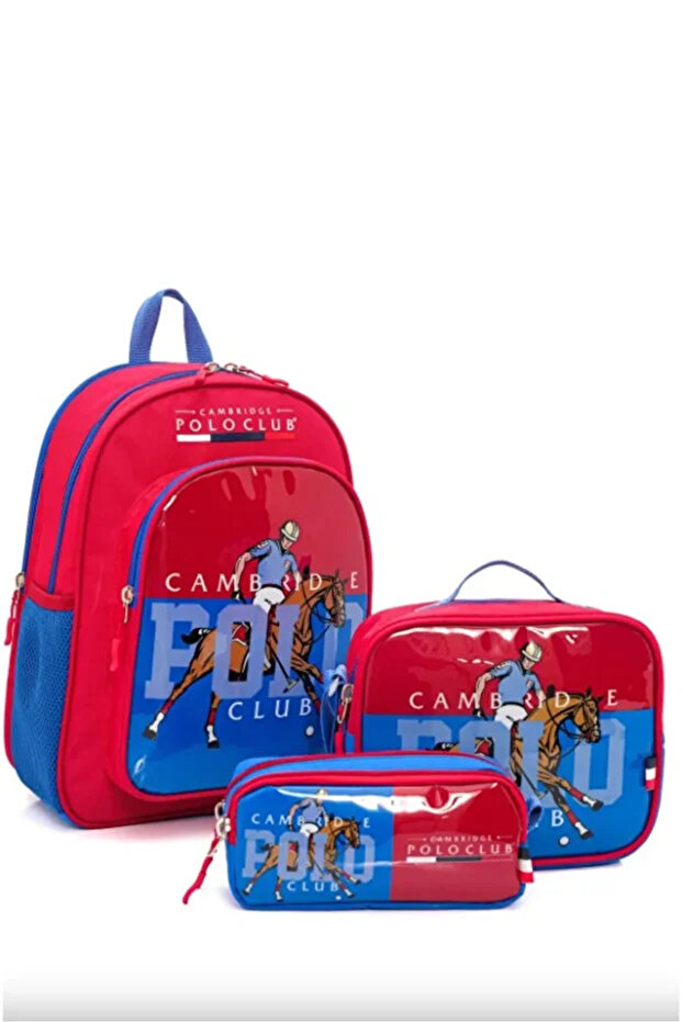 Riders Edition Bag+Lunch Box+Pen Holder 3-Piece Elementary School Bag Set
