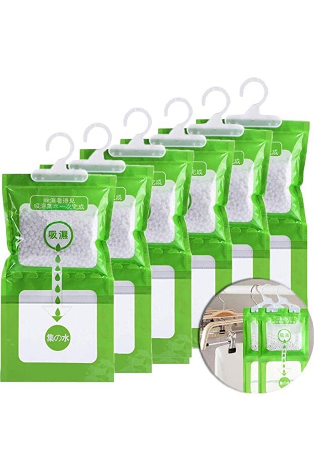 6-Piece Hangable Moisture Absorbing Bags