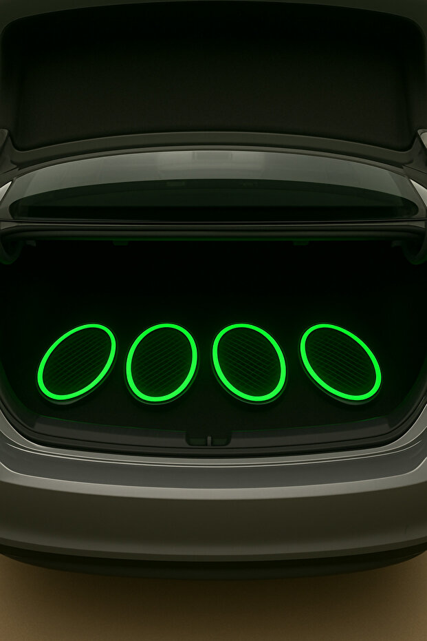 Oval Midrange Kapağı Neon Işıklı Rgb Rf Kumandalı 2 Takım 4 Adet - 4