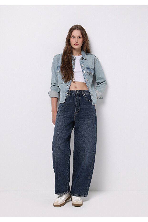 Baggy Fit Women's Indigo Jean Pants