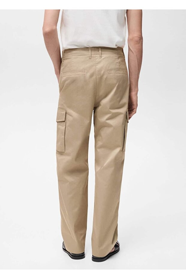 Rahat kesim kargo pantolon - 4