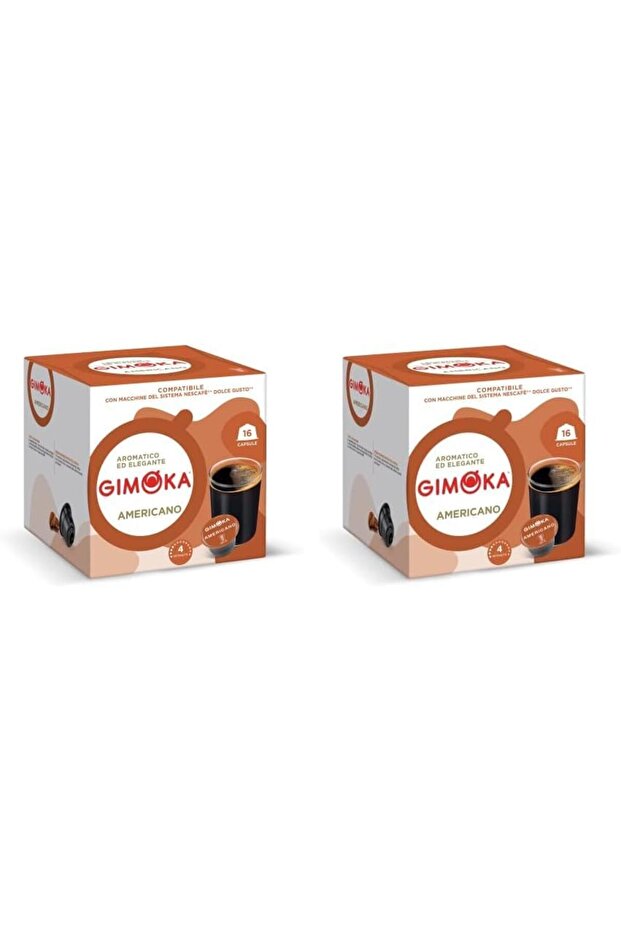 Americano Coffee Capsules for Dolce Gusto 16-Pieces (Pack of 2)
