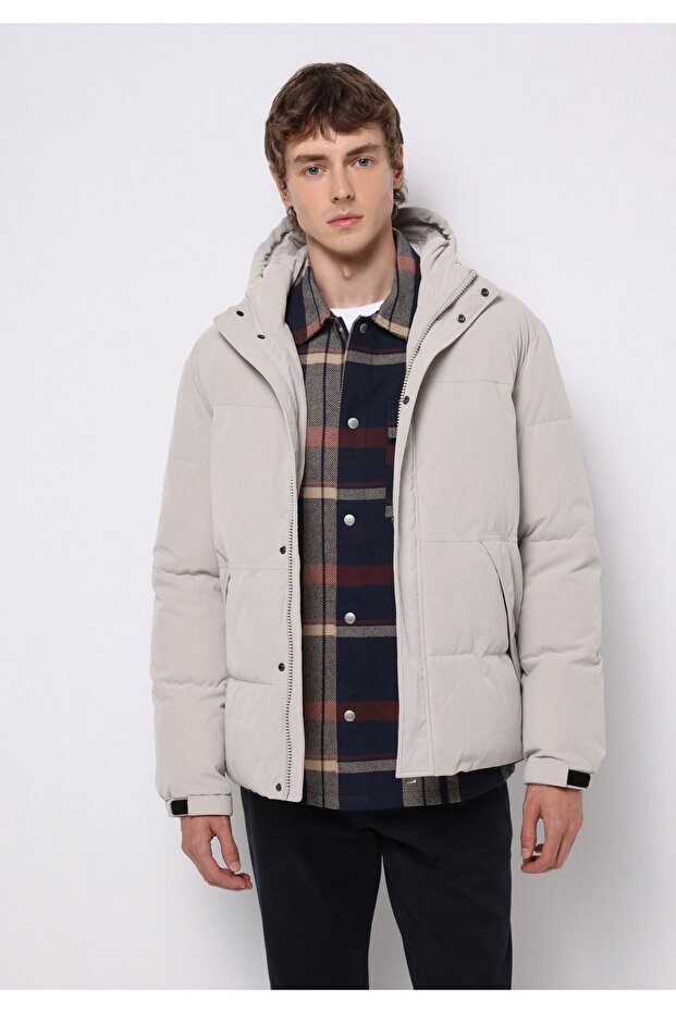 Regular Fit Erkek Ekru Mont - 1