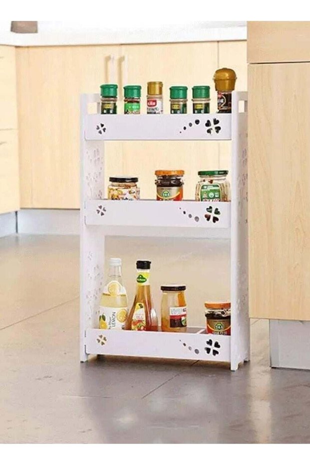 Free Standing Plastic Storage Shelves for Multiple Uses, Whether in the Kitchen, in the Bathroom, o