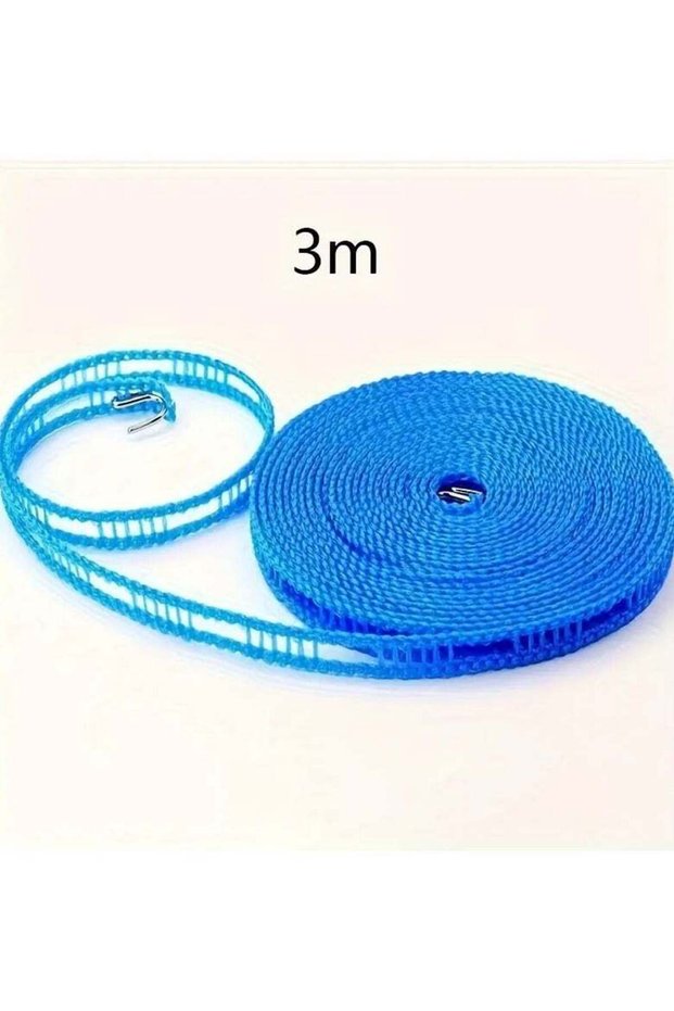 1pc Windproof Clothesline, Bold And Thickened, Indoor And Outdoor, Punch-free Clothesline, Windproo
