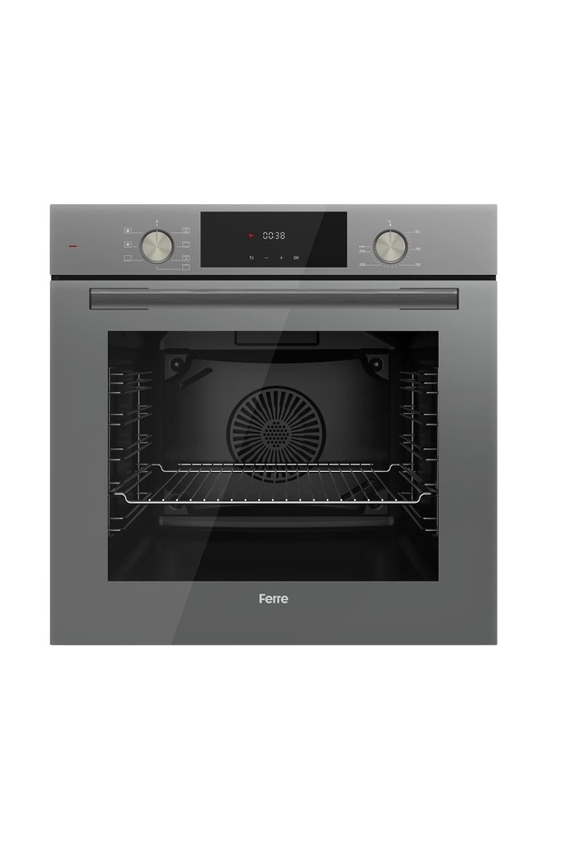 Flowart SS Serisi Gri Ankastre Set (d079+ss038+qms63cpr) - 3