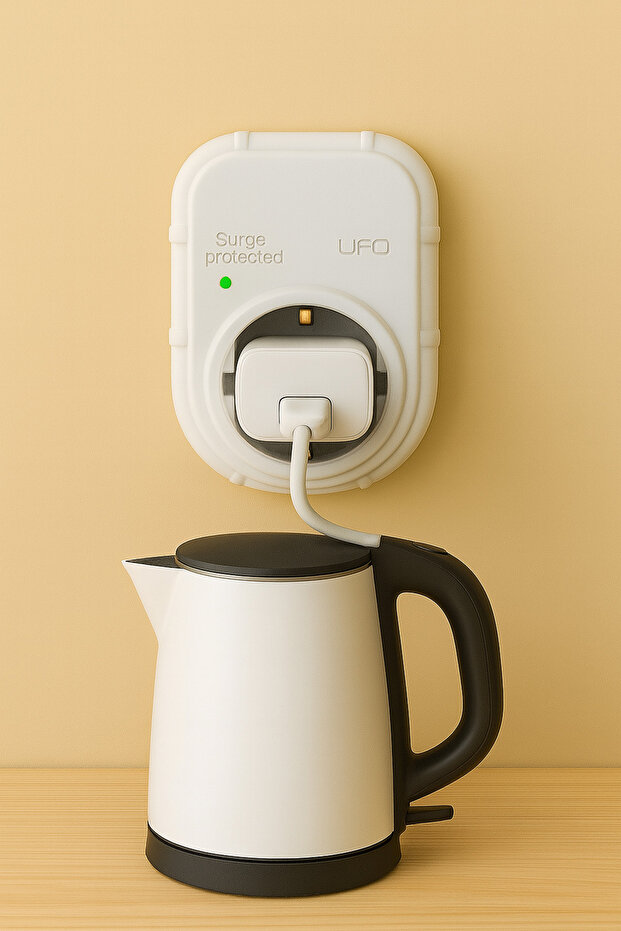 مقبس حماية من زيادة التيار أبيض 3000 وات (جودة من الدرجة الأولى) - 3