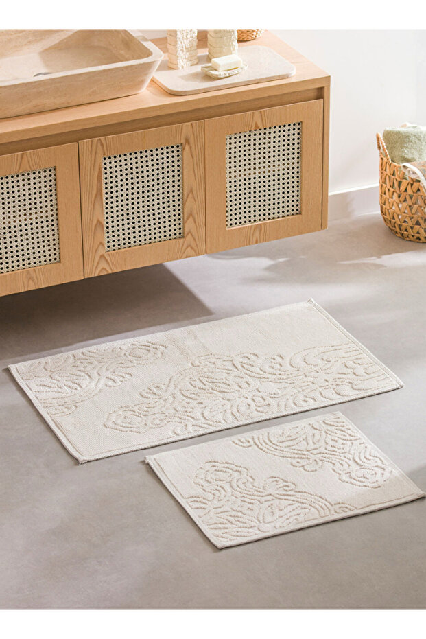 Lcw Homeekru Patterned Bath Mat Set of 2 - 1