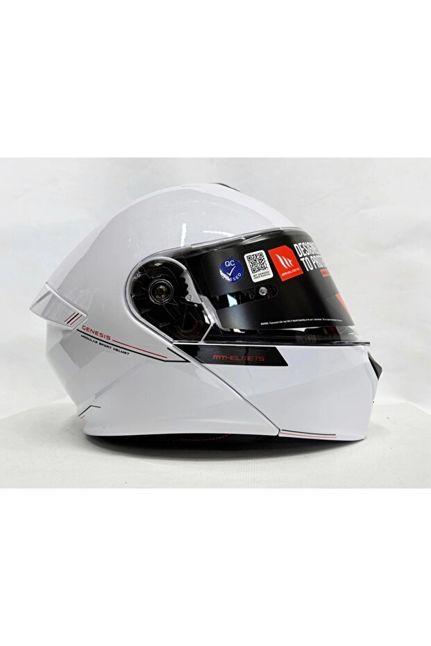 Kask Genesis Sv A0 Çene Açılır Kask Parlak Beyaz - 4