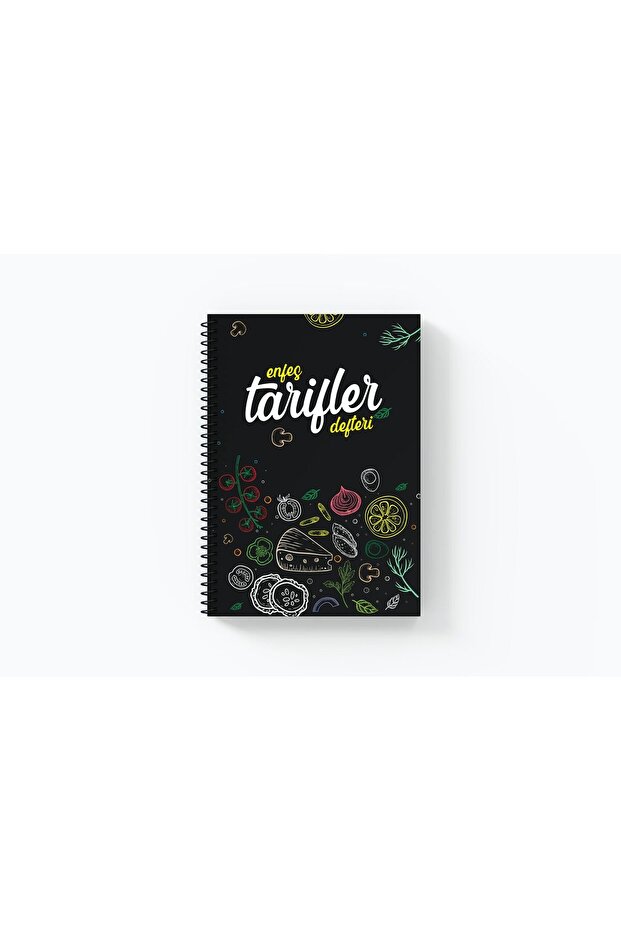 A5 Spiral Bound Cookbook - Custom Design - Thick Cover Practical Size - 96 Pages - 3