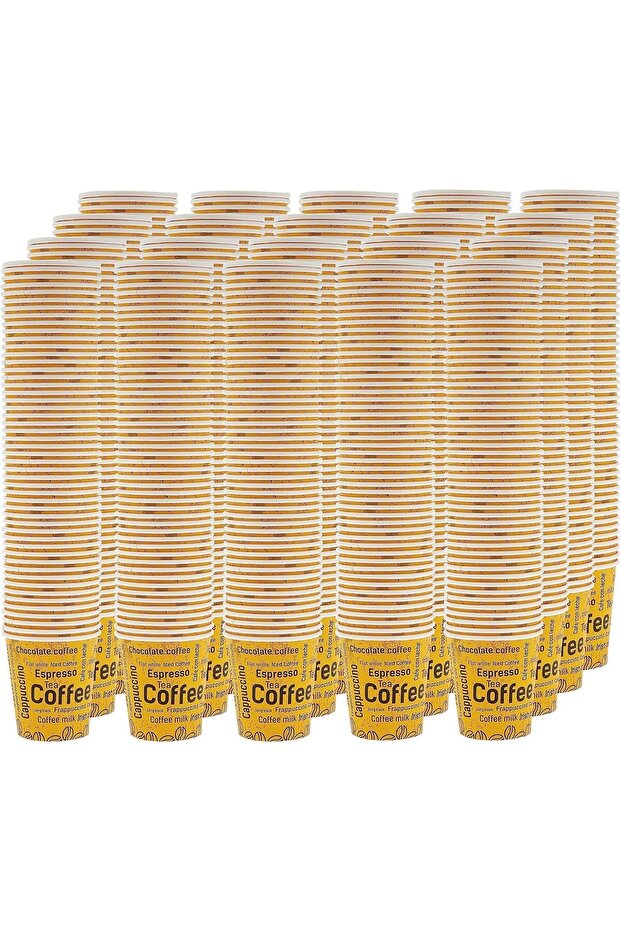 6.5 OZ Disposable Paper Cup for Hot Tea, Coffee, Kahwa, Karak Cups (1000 Pieces/Full Carton