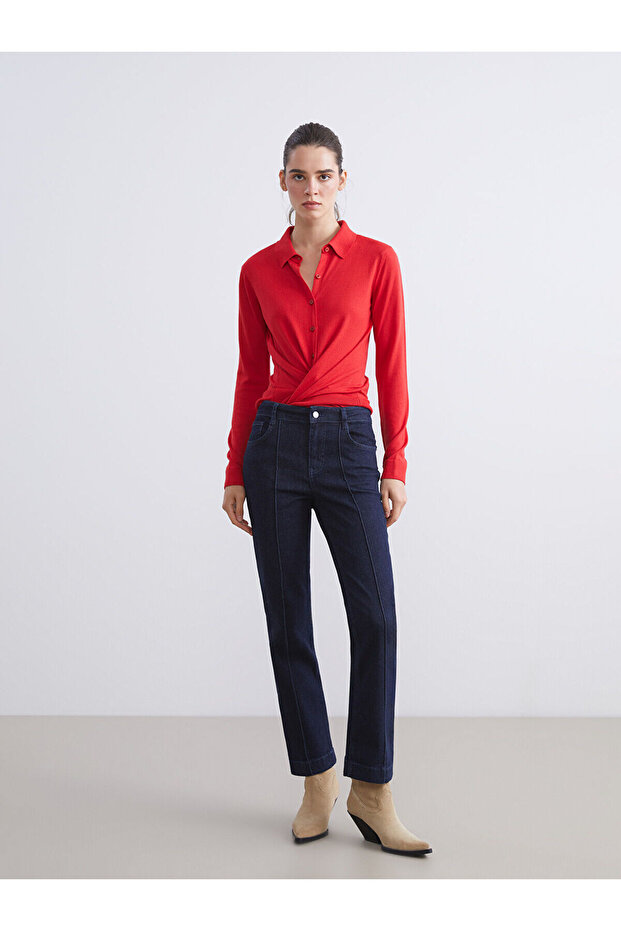 Straight Fit Women's Jean Pants