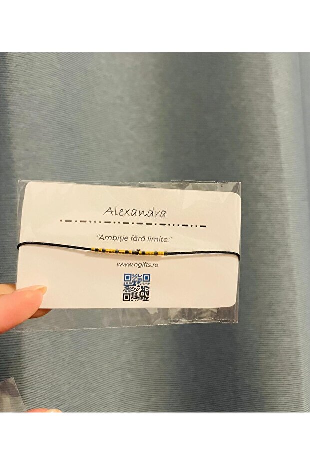 Morse Code Bracelet - Alexandra - 1