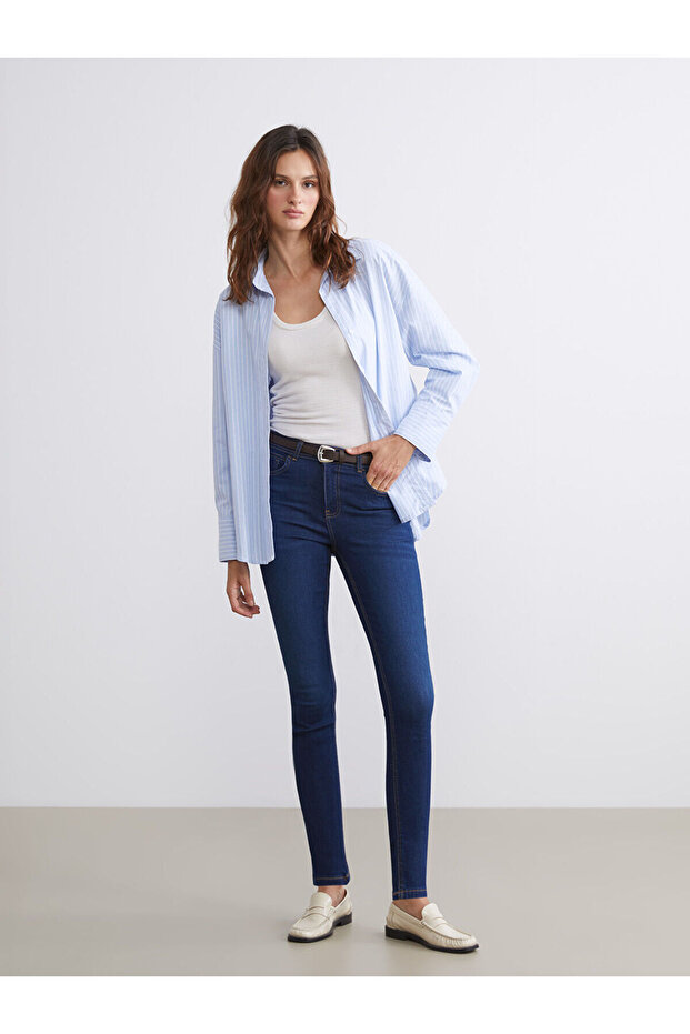 Push Up Kadın Jean Pantolon - 1