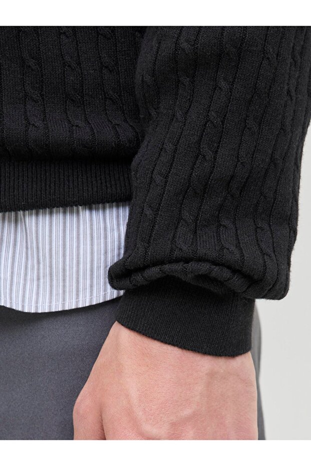 Strickpullover Einfarbig Strickpullover - 5