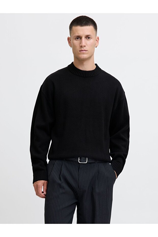 Strickpullover Einfarbig Strickpullover - 1