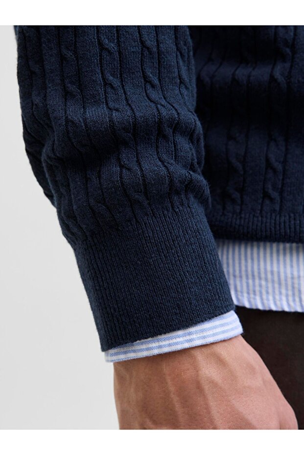 Strickpullover Einfarbig Strickpullover - 6