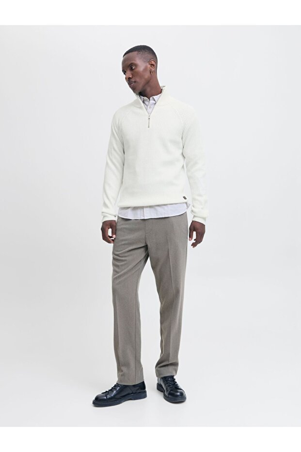 Strickpullover Einfarbig Strickpullover - 4