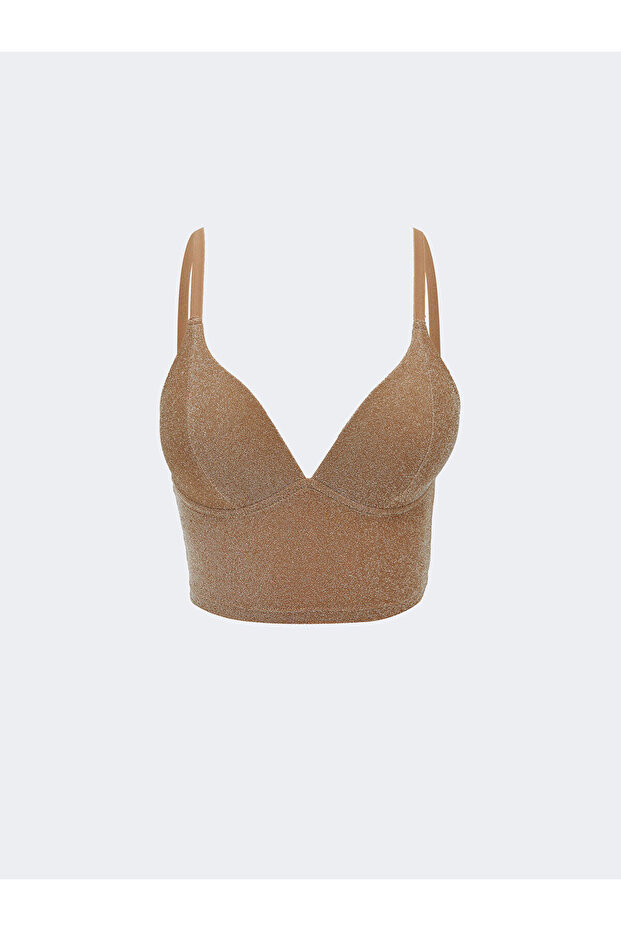 Peak New Season Underwire-Free Non-Padded Shiny Bustier