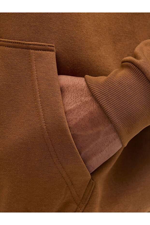 Kapuzenpullover Plus Size Einfarbig Kapuzenpullover - 5