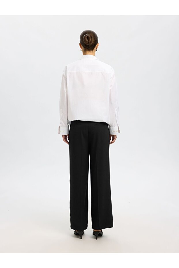 Hose mit weitem Bein. Gewebte - 3