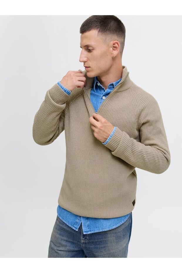 Strickpullover Einfarbig Strickpullover - 7