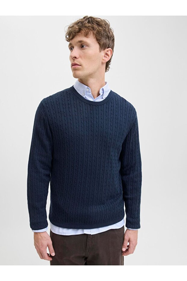 Strickpullover Einfarbig Strickpullover - 7