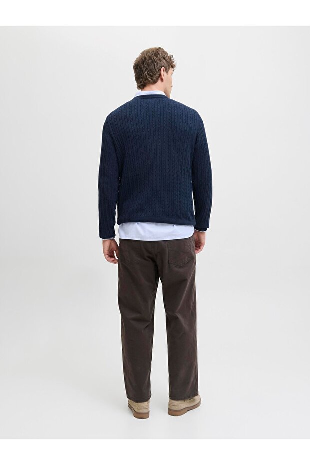 Strickpullover Einfarbig Strickpullover - 3