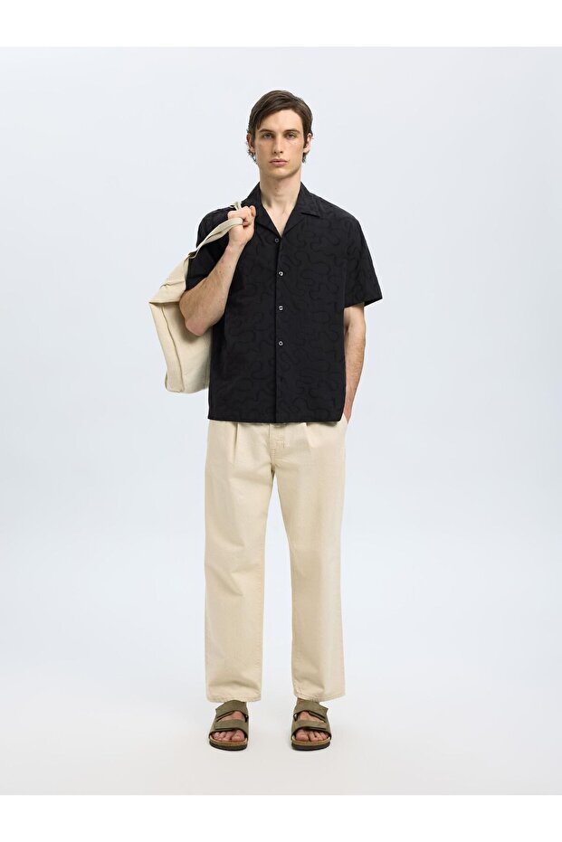 Kurzarmhemd Besticktes - 6