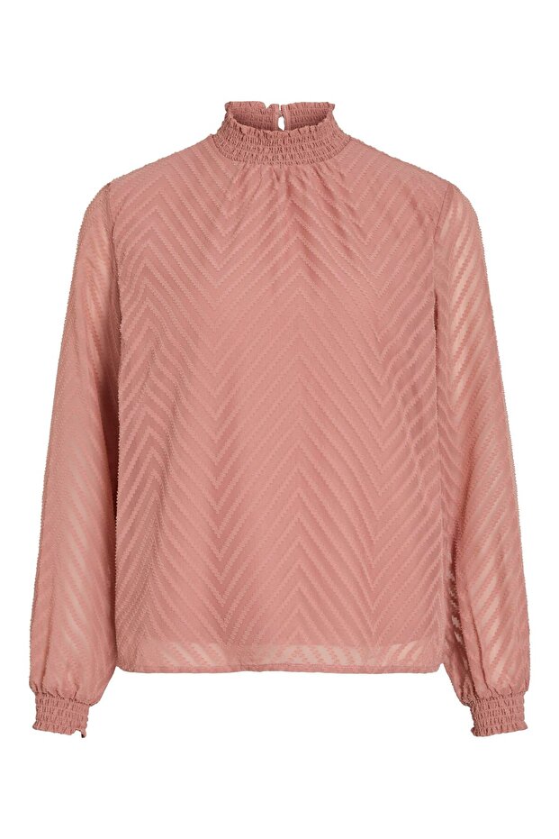 Langarmbluse High Neck - 2