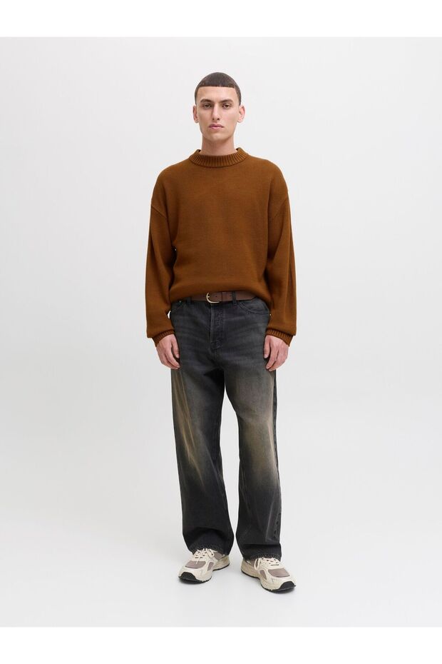 Strickpullover Einfarbig Strickpullover - 4