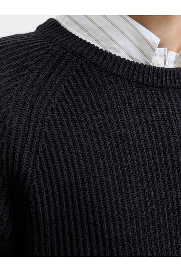 Strickpullover Einfarbig Strickpullover - 6