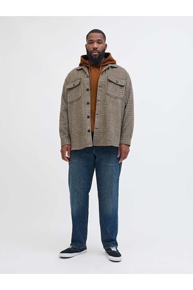 Kapuzenpullover Plus Size Einfarbig Kapuzenpullover - 4