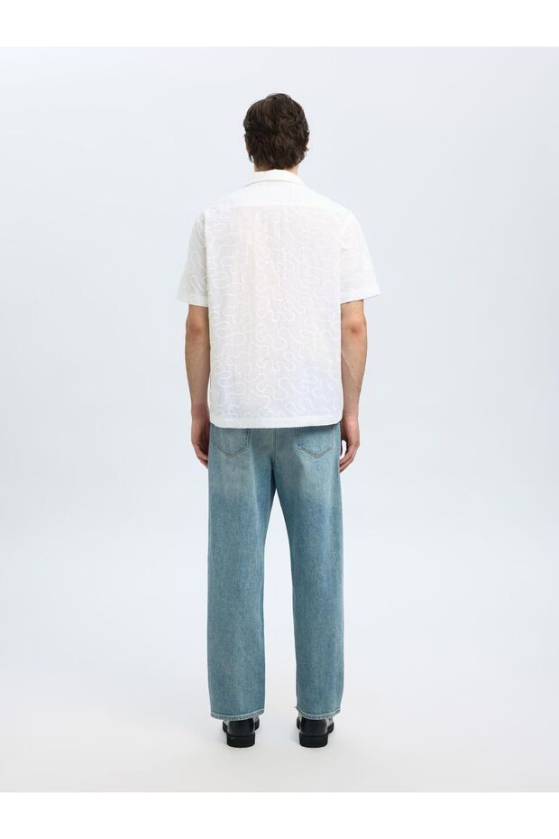 Kurzarmhemd Besticktes - 3