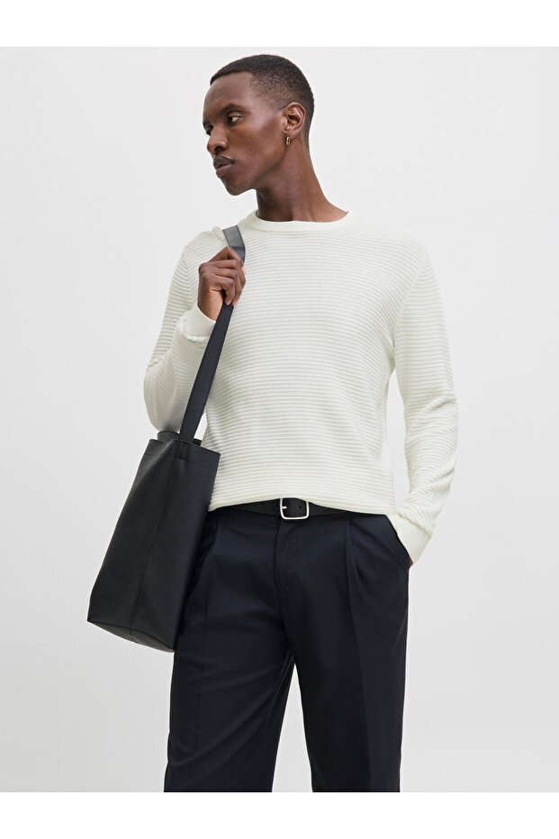 Strickpullover Einfarbig Strickpullover - 1