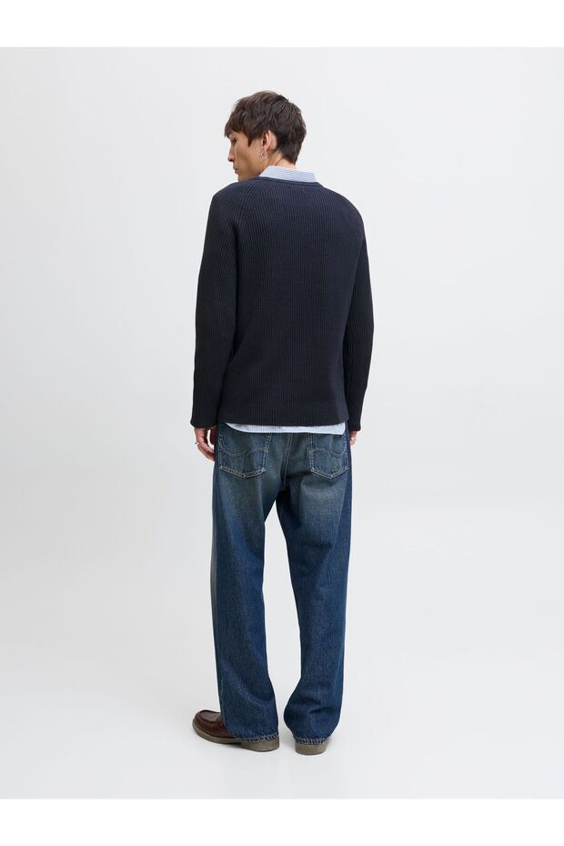 Strickpullover Einfarbig Strickpullover - 3