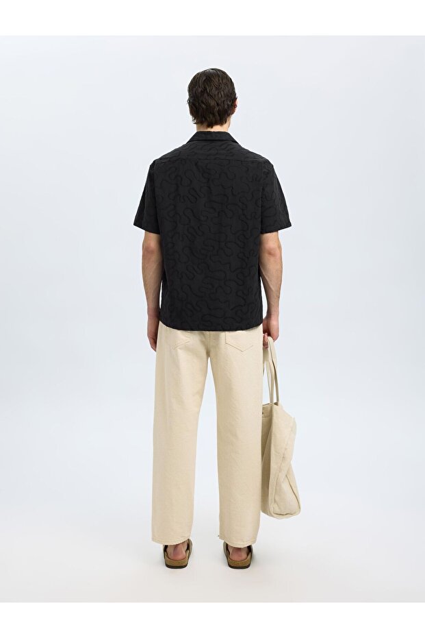 Kurzarmhemd Besticktes - 3