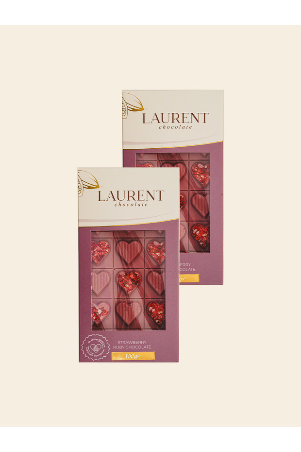 Ruby Çilekli Tablet Çikolata 100 g x 2 Adet - 1
