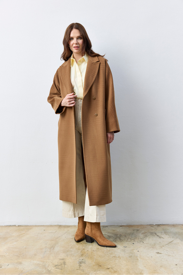 Oversize Tütün Kaban - 1