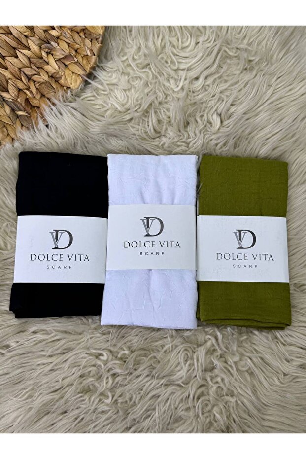 3Üçlü Bambu Crash Şal - 1