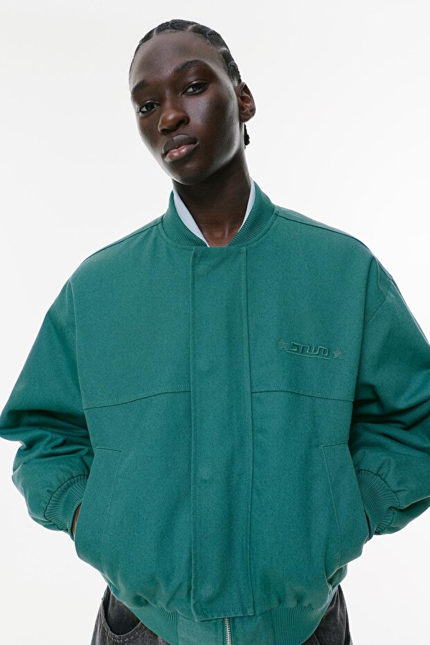 Pamuklu bomber ceket - 4