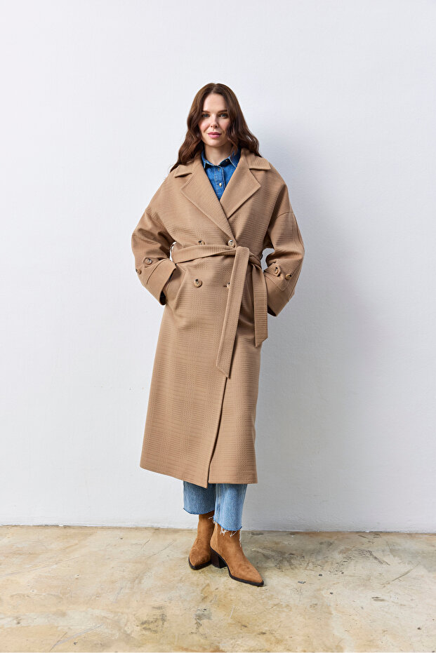 Uzun Oversize Camel Kaban - 1