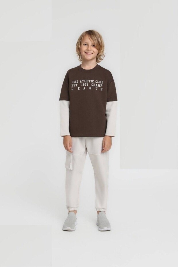 بنطال رياضي للأولاد موديل 1871 - 1