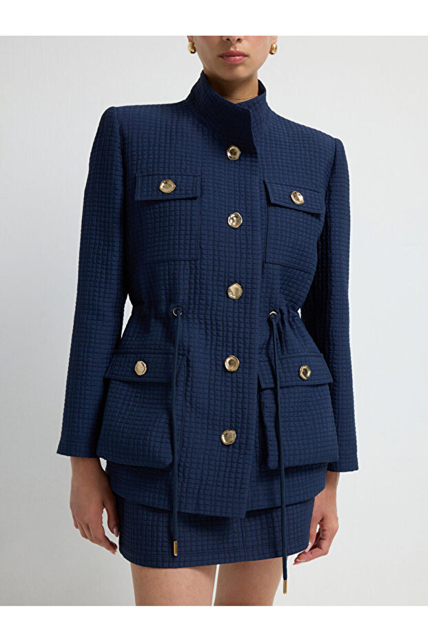 Hakim Yaka Kapitone Ceket - 6