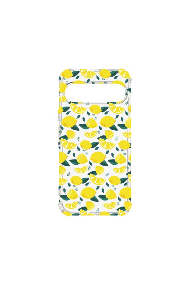 Anti Shock Back Case For Google Pixel 9 Pro, Lemon Pattern, AS 1436