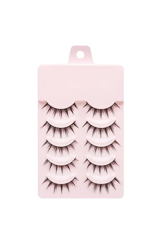 009 5Pairs Little Devil False Lashes Natural Fake Eyelashes Fluffy Soft Daily COS Full Strip Lashes