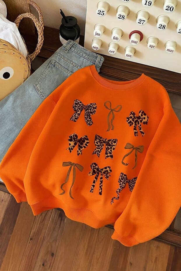 3-Ply Combed Cotton Strawberry Printed Unisex Sweatshirt