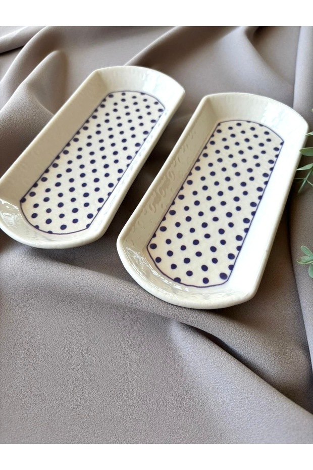 Retro 2 Adet Oval Peynirlik Kahvaltılık Tabağı - 2